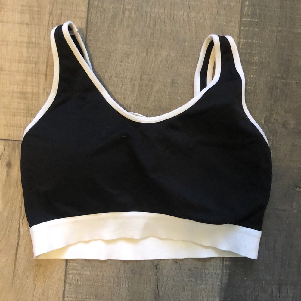 Black Sports Bra with Cute Back!